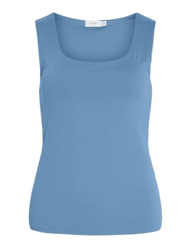 Vila Mujer Vikenza U-Neck S/L Tank Top Noos, Azul Claro, S