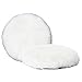 Inzoey Wool Polishing Pad 7 Inches Soft Sheepskin Buffing Pads with Hook and Loop Back Wool Cutting Pad for Car, Furniture, Glass and So On (Pack of 2)