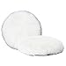 Inzoey Wool Polishing Pad 5 Inches Soft Sheepskin Buffing Pads with Hook and Loop Back Wool Cutting Pad for Car, Furniture, Glass and So On (Pack of 2)