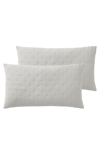 JOTEX Calm Kissenhülle 2er Set - Oeko Tex® Standard 100 Zertifiziert Kissenbezug aus hochwertigem Polyester - Weiß, 90 x 50 cm