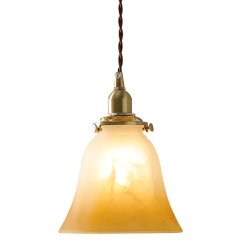 Lustre industriel moderne E14 en verre pour déco de chambre