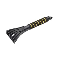 ToM PaR IJskrabber Auto Met Borstel - Ergonomisch, Warme Soft Touch Greep, 30 Cm, Rood