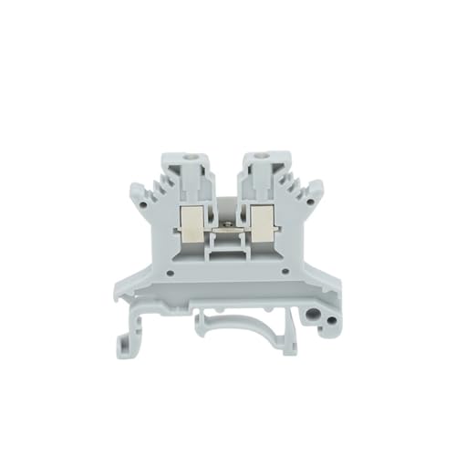 Bloques de terminales UK 1.5 mm² UK1.5N, conector pasante de tornillo para riel DIN, 10 piezas