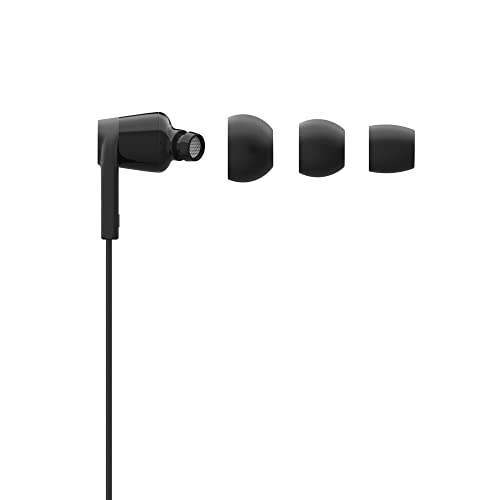 Belkin G3H0002btBLK Wired in Ear Earphone with Mic (Black)