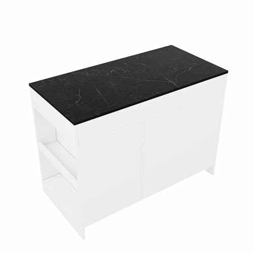 Mueble auxiliar con estante para especias e isla de cocina independiente 8