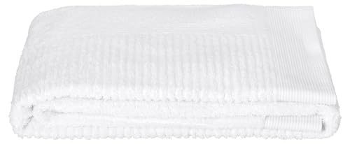 Zone Denmark Luxury & Classic 100% Cotton Towels - Quick Drying Hand, Bath, and Shower Towels for Ultimate Comfort and Style in Every Touch (White)