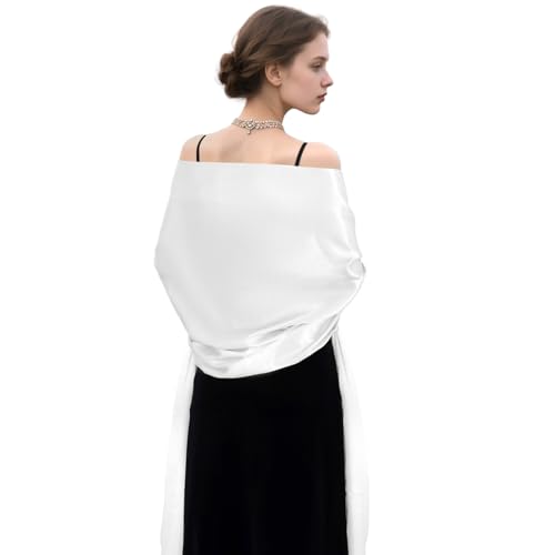Women's Pashmina Shawls and Wraps for Evening Dresses Satin Shawl Wraps Bridal Scarve Women Wedding Bridesmaid Scarf