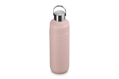 Image of Le Creuset Stainless Steel On The Go Water Bottle, 33 oz., Shell Pink