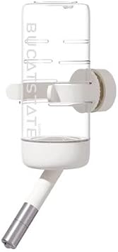 BUCATSTATE Hamster Water Bottle Small Pet Water Bottle | 3.4oz Leak-Proof Water Bottle with Stainless Steel Spout, Adjustable Bracket for Chinchilla Gerbil Mouse, fits Wire Cage
