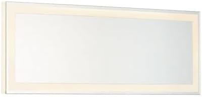Minka Lavery 6110-0 Lavery Mirror with LED Light, 1-Light, 29 Total Watts, 18-in H x 6.75-in W, White