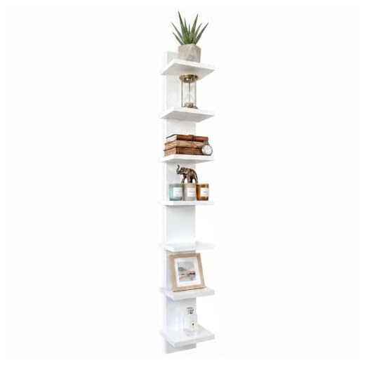 7 Tier Vertical Wall Shelf for Décor