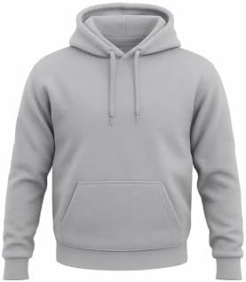 Sparta Unisex Plain Pullover Hoodie for Men & Women – Soft Cotton...