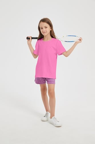 Image of 2-Pack Kids Cotton T-Shirts Short Sleeve Basic Tops for Toddlers Boys Girls