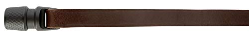 GOLEYGO Hundeleine Vegas, Schwarz, Echtes Leder, Größe M 1,05-1,65m, Sicherer Magnetverschluss, Inkl. Adapter-Pin, Hundeleine für kleine Hunde bis 60kg, Maximale Belastung 200kg