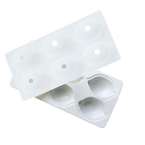 Moldes de silicona multiusos con forma de limón de 6 cavidades, antiadherentes, herramienta para hornear mousses caseros, pasteles de gelatina y golosinas de congelación, moldes de silicona multiusos