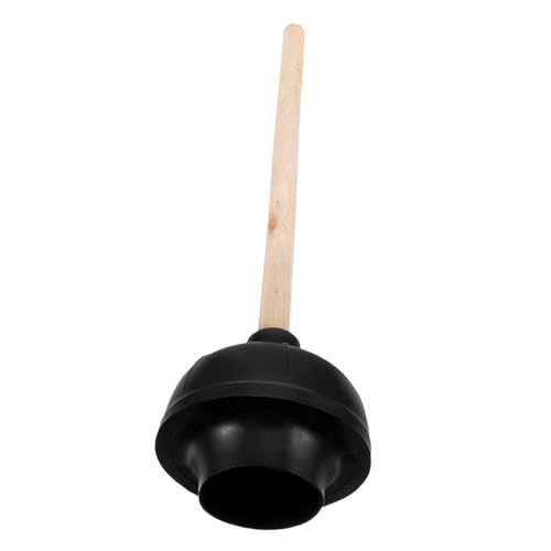 EXHUMKY Desatascador de Drenaje con Mango de Madera Desatascador de Inodoro de Alta Resistencia para Limpieza de Tuberías Hogar y Oficina