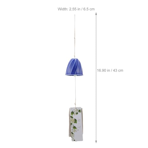 Campana de viento japonesa Mipcase colgante de cerámica para armonizar tu casa 3