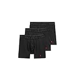 POLO RALPH LAUREN 3-Pack 4D-Flex Cotton Modal Stretch Boxer Briefs 3 Polo Black LG