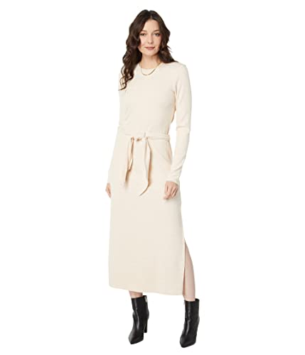 Robe Côtelée pour Femme Robe Décontractée Tendance Casual Chic en Maille Extensible