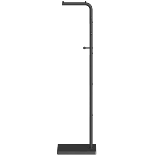 YATINEY Garderobenständer, freistehender Kleiderständer, Jackenständer, Garderobe mit 3 Haken, modern, für Eingangsbereich, Wohnzimmer, Schlafzimmer, Kleiderschrank, Schwarz XYM01BB