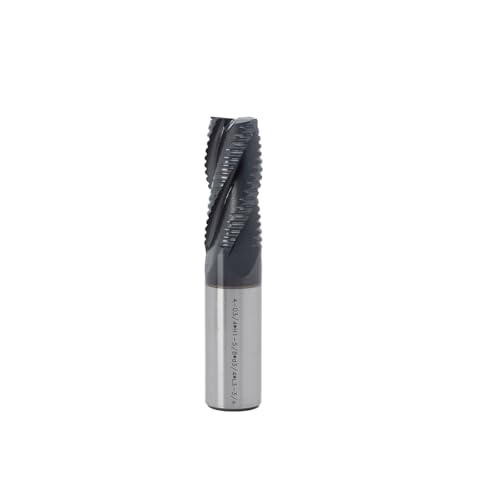 Image of Roughing End Mill JESTUOUS HSS Square Nose 4 Flute Fine Tooth Bit 3 /4 inch Shank Dia.1-5 /8 inch Flute Length for Milling Metal Steels,1 Piece