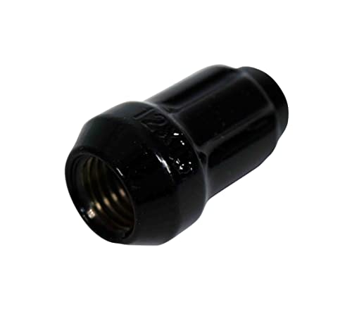 Image of MASSFX Golf Cart Lug Nuts Full Set 16 Count for E-Z-Go Club Car Yamaha EZGO (L35MM 12X1.5, Black)
