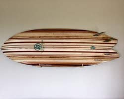 Surfboard Wall Rack - Mahogany #TOP2