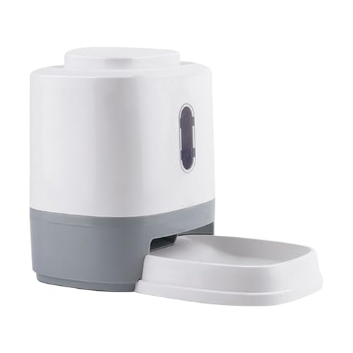 Dog Treat Treat Dispenser、Push Feed Bowl、Interactive Pet Toy、1.5L Food Capacity、10.16x6.5x8.07インチ、ゆっくりした食事、子犬の子猫トレーニングツール、屋内給餌ゲー