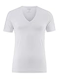 OLYMP Herren T-Shirt V-Ausschnitt Level Five T-Shirt,Männer,Uni,Body fit,Weiss 00,L