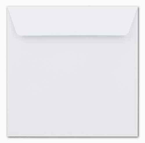 Paper24 Square Envelopes White 155X 155 mm 120 g/m² Nassklebung Your Glüxx Agent Post in Envelopes Without Window Christmas Card Invitations - Image 2