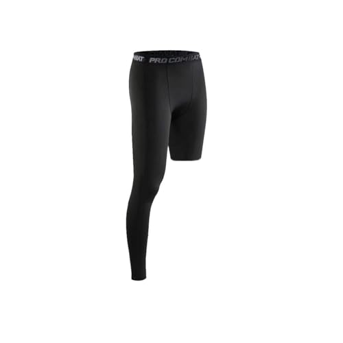 One Leg Compression Tights Long Pants Basketball Sports Base Layer Underwear Active Tight3