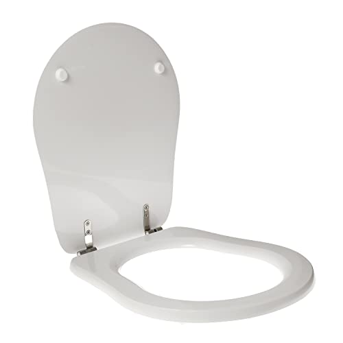 WC-Sitz Für Kerasan Retro – Holz Mit Polyester-Beschichtung, Edelstahl-Scharniere, Soft-Close