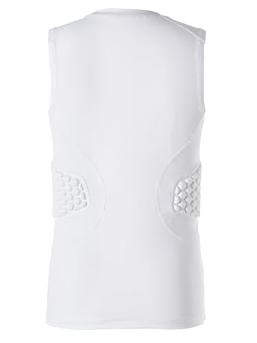 image for DEVOROPA Youth Boys Football Baseball Padded Compression Shirt Chest P