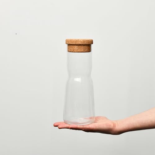 Image of Krosno Water Carafe with Cork Stopper, 33.8 oz, Splendour Collection