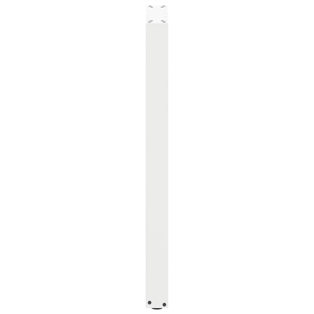 vidaXL Patas para Mesa de Bar en Forma de U (2 Unidades), Color Blanco, 40 x 100-101 cm, Acero