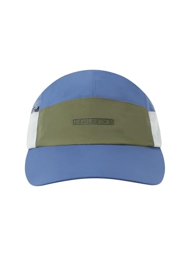 SEALSKINZ | Scole | Waterproof All Weather Zipped Pocket Cap Hat | Outdoor Headwear | Running & Hiking | Includes Zip Pocket Navy