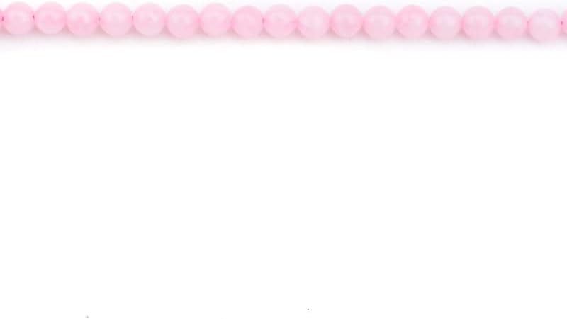Miniatura 5 de Cuentas de cristal para hacer joyas, cuentas de cuarzo rosa natural a granel, cuentas de piedra rosa redondas lisas de 0.315 pulgadas para pulseras,
