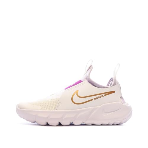 Nike Tênis infantil Flex Runner 2 (criança grande), Branco/Cobre Metálico, 1.5 Little Kid
