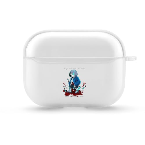 �A���_�[�e�[�� �T���Y AirPods Pro �P�[�X AirPods Pro ��2����/��1���� �P�[�X TPU�f�� ���C�����X�[�d�\ �y�� �L�Y�h�~ �ϏՌ� ��LED���C�g �t�b�N�t��