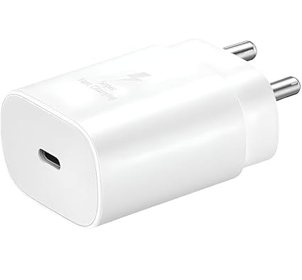 Image of Original 45W Fast Charger for Sam-Sung Galaxy S24 Plus 5G PD Original Like Charging Adapter via Type C Port Super Fast Wall Charge Adaptor for Phone,Android Type C USB Cable (PDC-White)(TOY15)