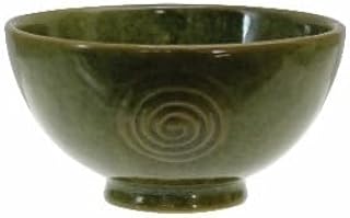 Celtic Watervale Pottery Round Bowl Ceramic Candies Vessel Irish Symbol Home Decor Irish Kitchen Decoration 4.33'' (Green)