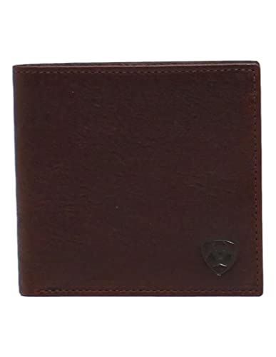 ARIAT Men's Dark Copper Shield Logo Bifold Wallet A35307283