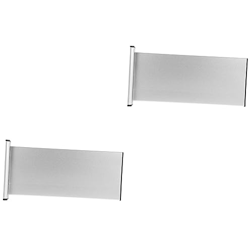 Operitacx 2 Piezas Marca De Departamento De Aleación De Aluminio Letrero De Puerta De Aluminio Nameplate Decoración Titular De La Señal De La Puerta Placa De Escritorio Silver El Plastico