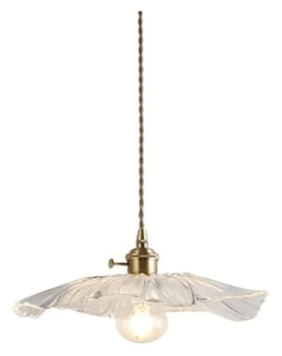 Lustre en verre moderne et raffiné plafonnier en cristal transparent