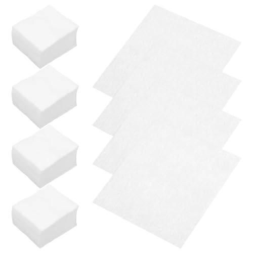 VILLCASE Discos Desmaquillantes de Algodón 1200 Unidades Toallitas Secas Desechables para Tónico y Limpieza Facial Doble Cara Absorbente Tamaño 69X59 CM Ideales para Piel Sensible y