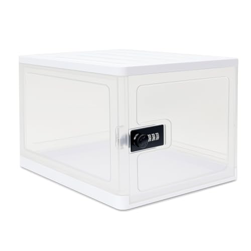 GIIYAA Clear Lockable Storage Box Code 14.9L(Clear)