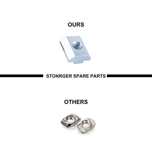 Image of 12 pcs 2040 Corner Bracket Angle Silver 2040 Aluminum Extrusion Hardware T-Slot Accessories V-Slotted with T Nuts and Screws for 2040 Aluminum Profile 3D Printer Frame Parts