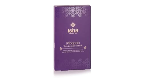 Colore: mogano ISHA cosmetics-Rosso Mogano- tinta vegetale in polvere -testato dermatologicamente e al nichel<1ppm-vegan-100g