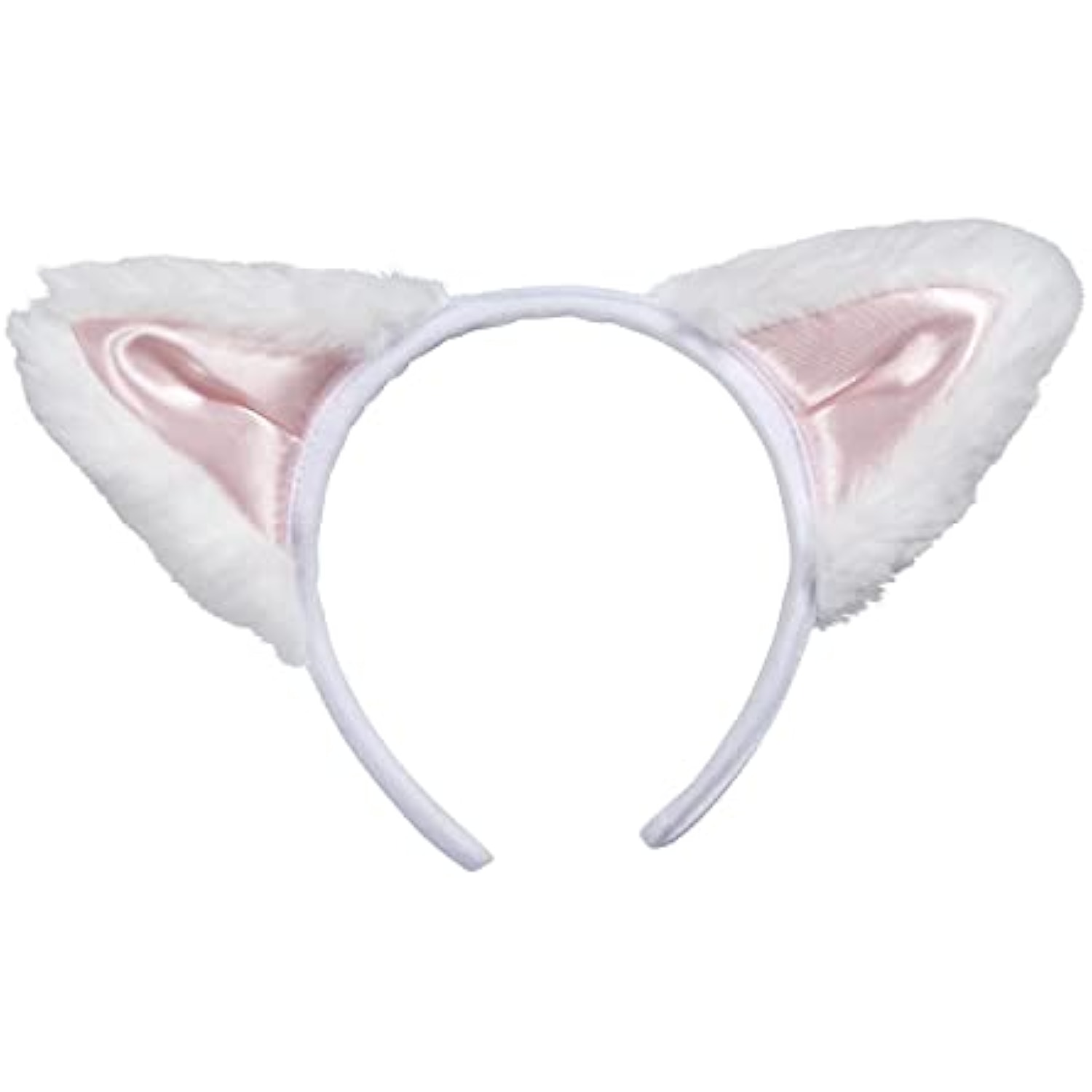 クリアストーン(Clearstone) コスプレ ハロウィン キャットカチューシャ 立ち耳 ユニセックス ホワイト×ピンク 詳細画像3