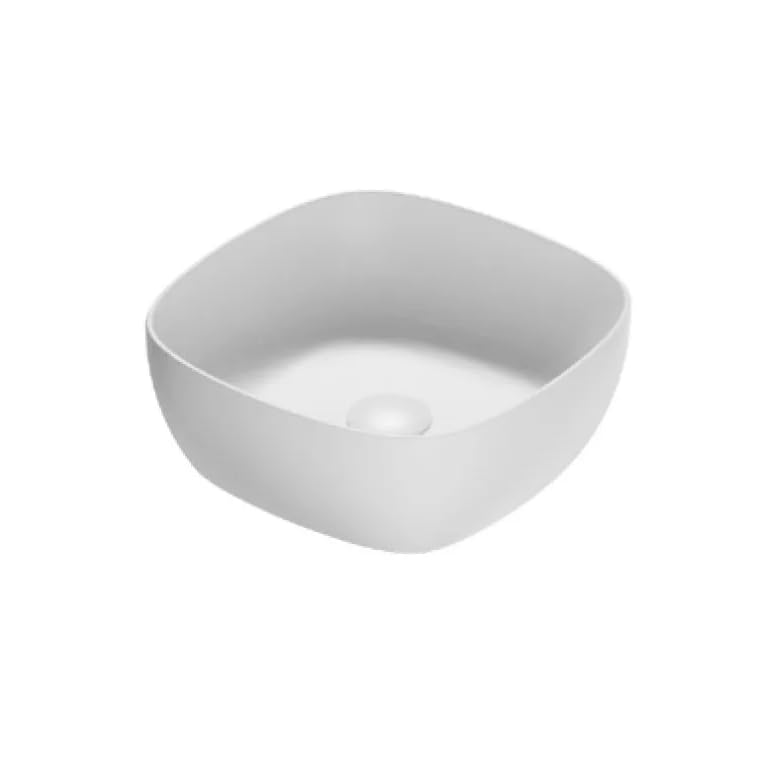 Lavabo GUGLIELMI céramique 380x380 vasque compacte anti-éclaboussure